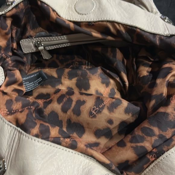 B. Makowsky Beige Suede and Leather Shoulder Bag - Picture 9 of 13